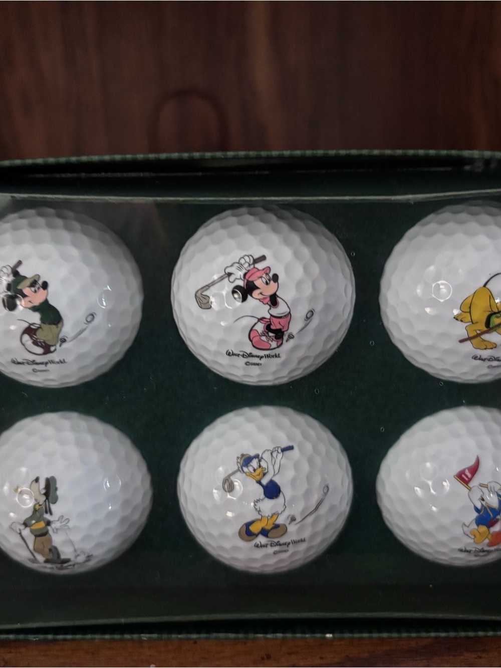 Disney White Golf Ball Set with Multicolor Character Prints